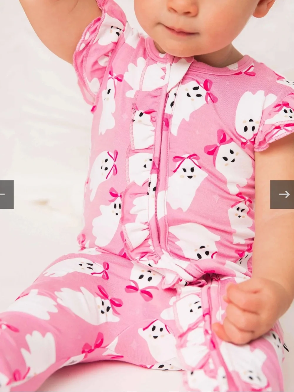 Bums & Roses BOOsties Forever Cap Sleeve Romper size 2t